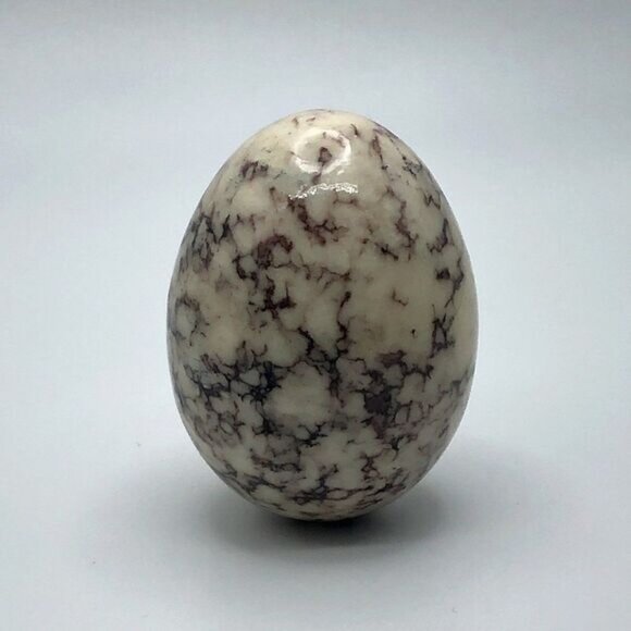 Other - Vintage Polished Howlite Stone Egg 2.5 Inches